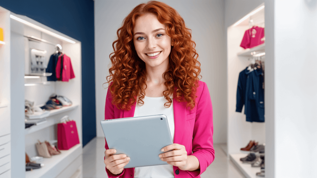 Controle de estoque em pequenos comércios Proprietária de loja de roupas conferindo estoque